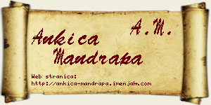 Ankica Mandrapa vizit kartica